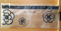 【値下げ】 CLATHAS フラットポーチ カメリア柄 透明のサムネイル