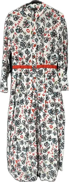 新品・EMPORIO ARMANIエンポリオアルマーニ 花柄ロゴシャツワンピースのサムネイル