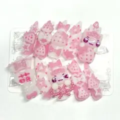 ♡ 現品 地雷 量産 平成女児 ウィッシュコア ネイルチップ 猫 メイド ♡