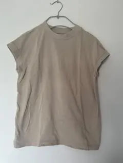 無印良品　フレンチスリーブ　ベージュ　S