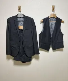 ZARA スーツベスト 2着セット ネイビー ブラック - メルカリ