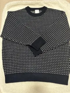 MACOBER ネイビー　バーズアイニット