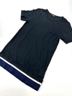 希少/美品/rismat by Y's/ロング丈 バイカラー Tシャツ ワンピのサムネイル