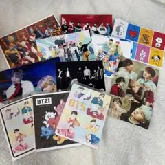 BTS グッズ まとめ売り ポストカード ミニ封筒 BT21 フォトカード