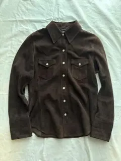 GAP 本革　スエード　シープスキン　ウエスタンシャツ