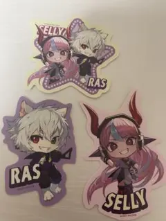 CR CrazyRaccoonグミ ステッカー シール Selly & Ras