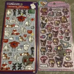 ベイマックスボンボンドロップシール 日焼けキティうるちゅる　2シートセット
