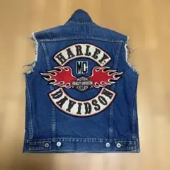 Harley-Davidson ハーレーダビッドソン 希少 当時物 デニムベストのサムネイル