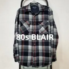 80s BLAIR ブレア ヴィンテージ オンブレ シャドーチェック ネルシャツ