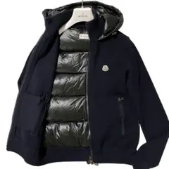 極美品✨ MONCLERモンクレールMAGLIAN ニット切り替えダウン M相当 人気モデル】【極美品】MONCLER モンクレールダウンニット