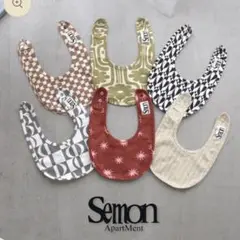Semon ApartMent PATTERN BIB FLOWER セモン