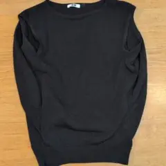 UNIQLO U ノースリーブセーター S ブラック