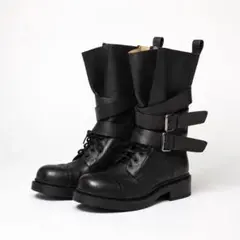Belted Leather Boots