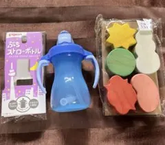 ピジョン　ぷちストローボトル＋オノマトペ積み木セットのサムネイル