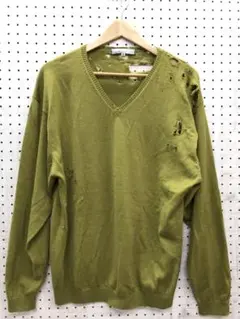 クラッシュ ダメージ グランジ パンク ロック モード 古着 ハイゲージ ニット