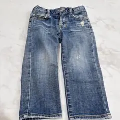 ダメージジーンズ　デニム　ブルー ジーンズ　90