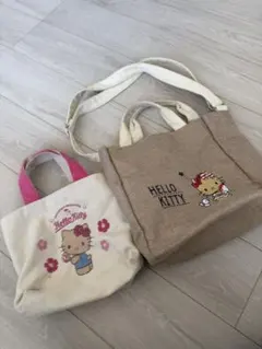 日焼けハローキティ バッグ 2点セット