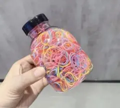 【大容量500本】使い捨てヘアゴム　カラフル　①