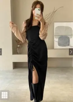 GRL ドロストキャミワンピース