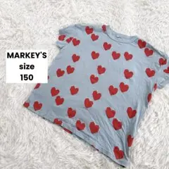 【マーキーズ/MARKEY'S】ソウガラワイドTシャツ/150/ブルーグレーのサムネイル