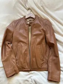 【極美品】HARE ライダース レザージャケット キャメル Ｓ