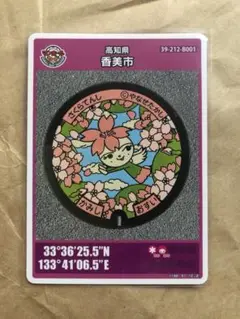 高知県 香美市B マンホールカード