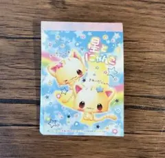 クラックス　星とにゃんこ　ミニメモ帳　当時　レア　平成レトロ