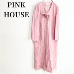 PINK HOUSE デニムコート ワンピース ピンク ガーリー 古着コーデ