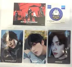 TXT ツインウエハースシール+難波限定ステッカー5点セット　スビン　ヨンモン