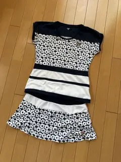 FILA フラワープリント テニスウェア　セットアップ　M