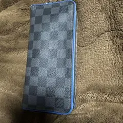 ダミエ　グラフィット　ウォレット　ブルー