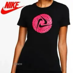 NIKEトップスLレディース半袖ロゴTシャツ黒スポーツウェア女性お洒落シンプル夏