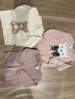 お値下げ可！H&M ピンク 猫のニットセーター EU 80