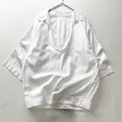 ギャルリーヴィー GALERIE VIE コットン カットオフフリルブラウス
