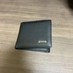 ケ*ト様 黒レザー 二つ折り財布
