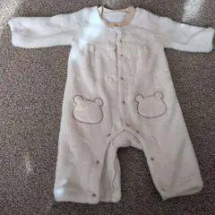 ベビーロンパース　長袖　冬　ふわふわ　60 70