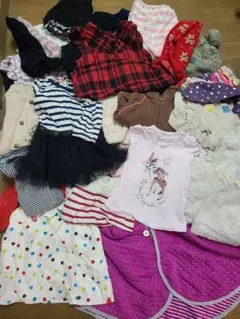 80㎝　30枚　セット　女の子　GAP　スモック　まとめ　まとめ売り