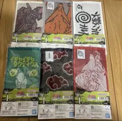 一番くじ NARUTO ナルト疾風伝 I賞 ジャガードミニタオル全6種コンプ