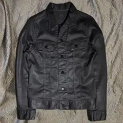 00s コーティングデニムジャケット archive Lee ブラック