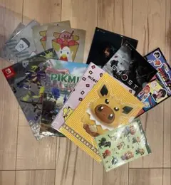 ゲーム購入特典・コラボ商品詰め合わせ クリアファイル・ステッカー
