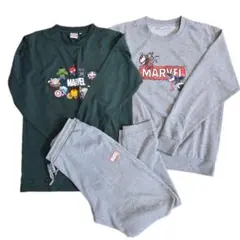 MARVEL マーベル キャラクター デザイン Tシャツ スウエット 3点セット
