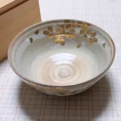 【新品未使用】たち吉 橘吉 盛鉢 金彩草花 大鉢