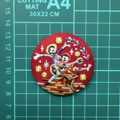 ディズニー 刺繍缶バッジビスケット2 リメンバーミー 缶バッチ