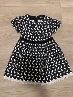 BEBE‼️小鳥柄ワンピース　発表会　セレモニーのサムネイル