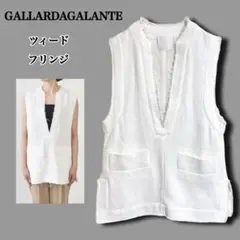 【未使用級】ガリャルダガランテ ツイード フリンジ プルオーバー ベスト