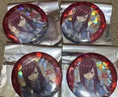 フェアリーテイル 20周年 アニメイトカフェ グリッター缶バッジ エルザ 4点