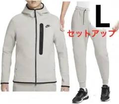 【新品】ナイキ　テックフリース セットアップ メンズ　Lサイズ　グレー
