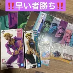 ジョジョ 一番くじ E賞 ジョルノ F賞 徐倫 フィギュア G賞 大皿 セット