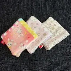 ふわとろ8重ガーゼハーフハンカチ3枚《ハンドメイド》96.ゆめかわアニマルセット