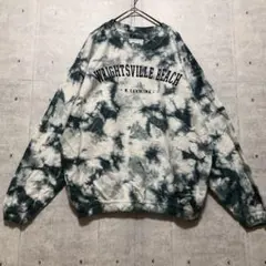 T10 タイダイ染め WRIGHTSVILLE BEACH ロゴスウェット M